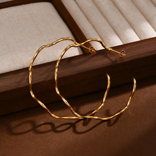 delicate waves earrings